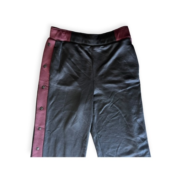 T ALEXANDER WANG pants casual black button sides medium CA0095 - Picture 2 of 9